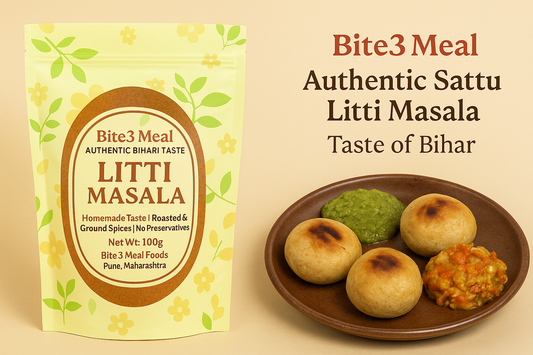 Brand Story – Bite 3 Meal Litti Masala